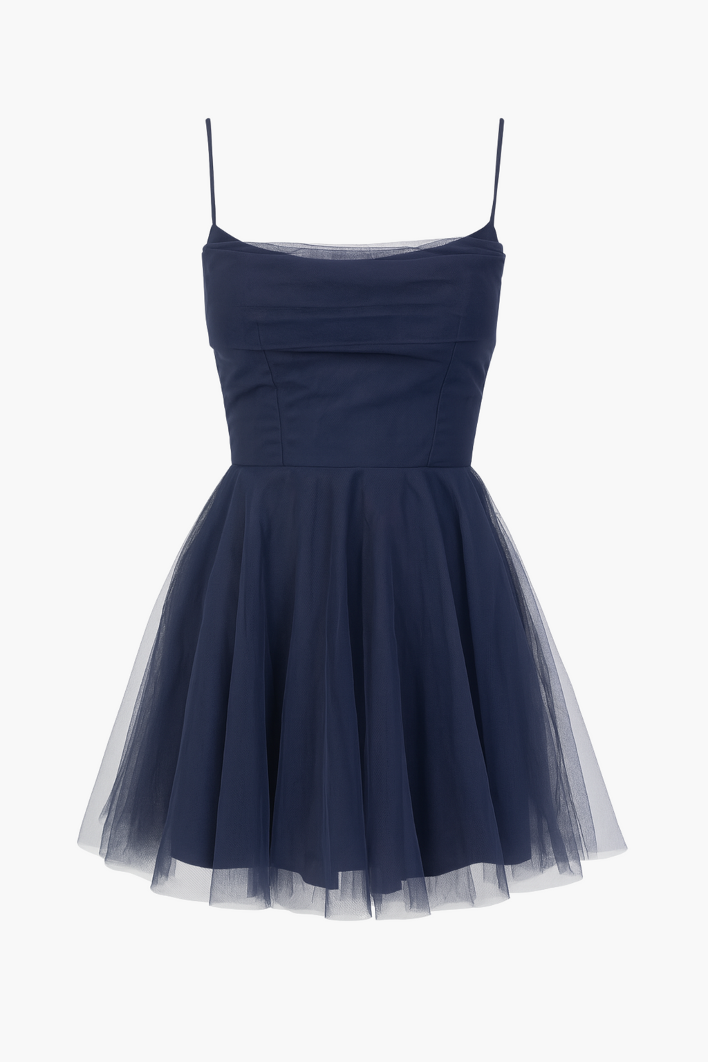 Andreina Tulle Flare Mini Dress