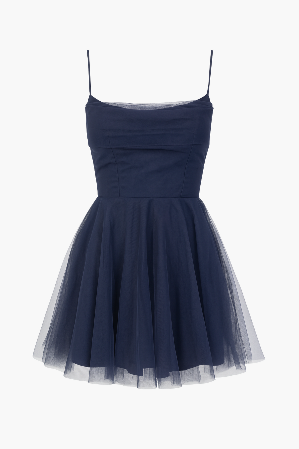 Andreina Tulle Flare Mini Dress