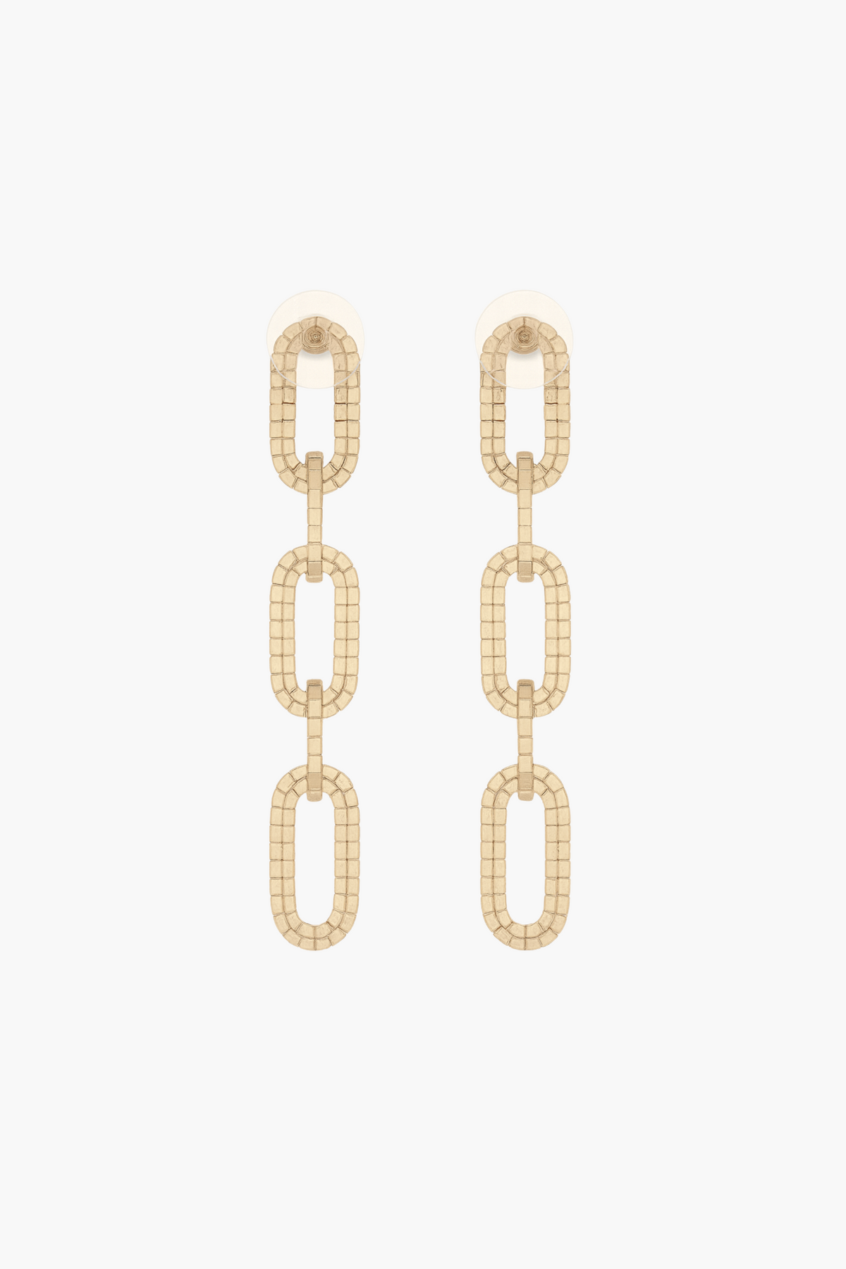 Rhinestone Chain Link Earrings