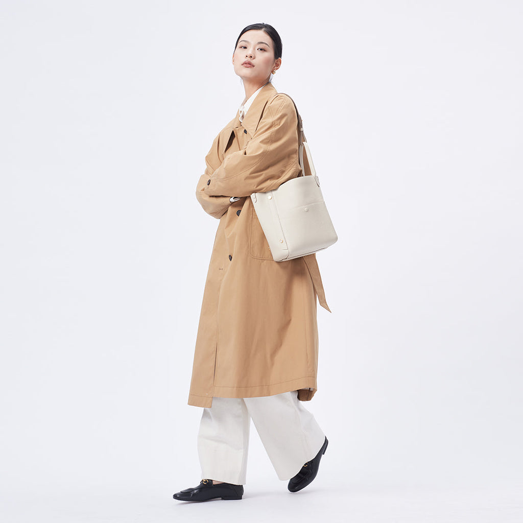 Handmade Leather Tote Bag - Large Size