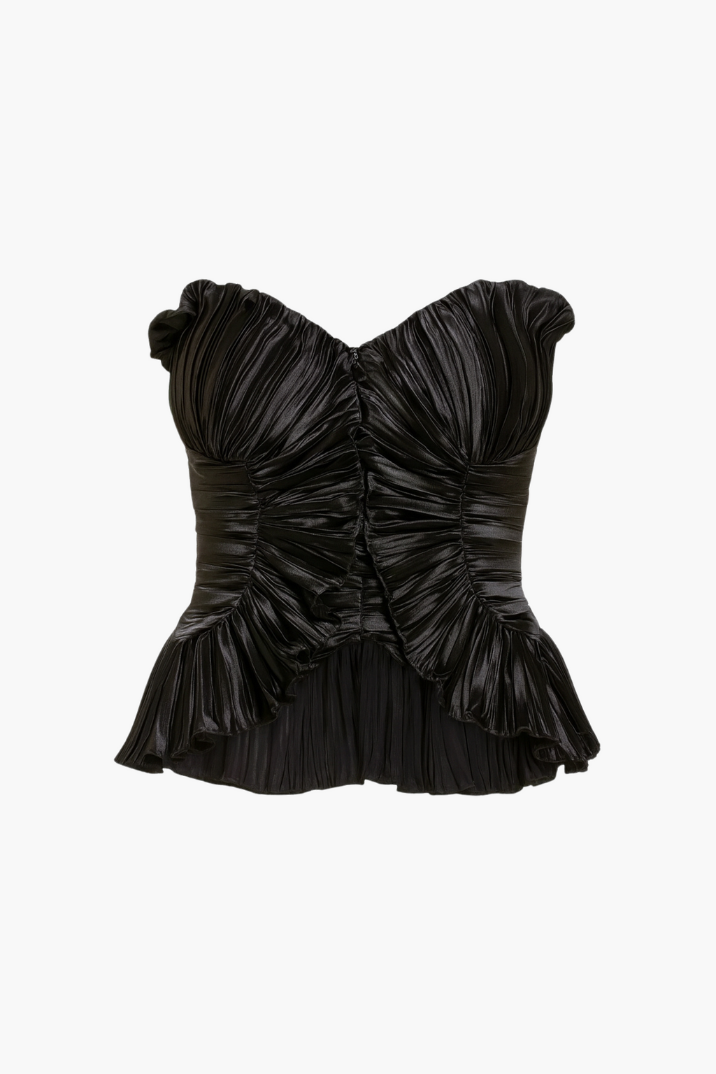 Ambrosia Satin Ruffle Blouse