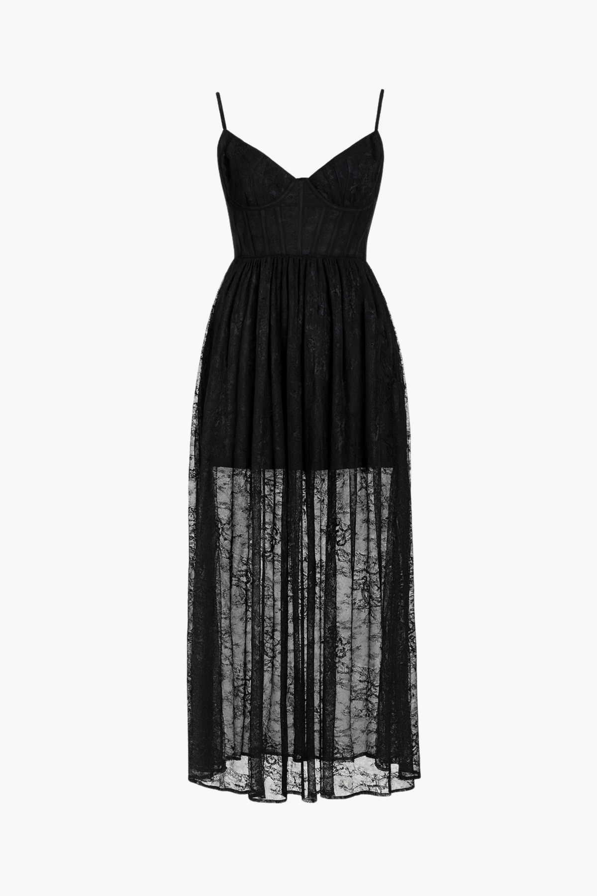 Evelina Lace Corset Maxi Dress