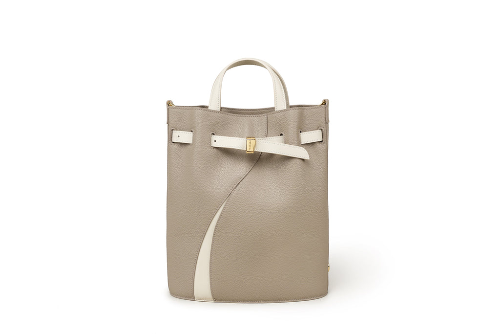 Functional Leather Bucket Bag Small Size