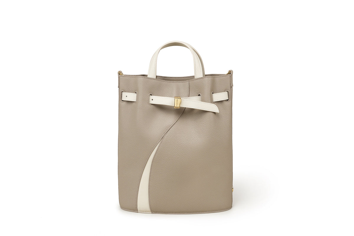 Functional Leather Bucket Bag Small Size