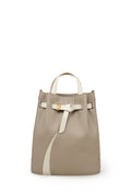 Functional Leather Bucket Bag Small Size
