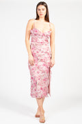 Maribelle Floral Ruffle Midi Dress