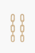Rhinestone Chain Link Earrings