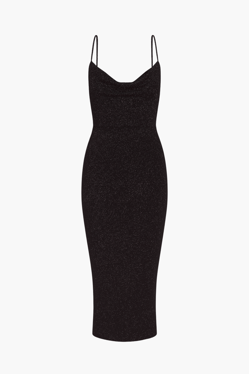 Livvy Rhinestone Back Shimmer Midi Dress