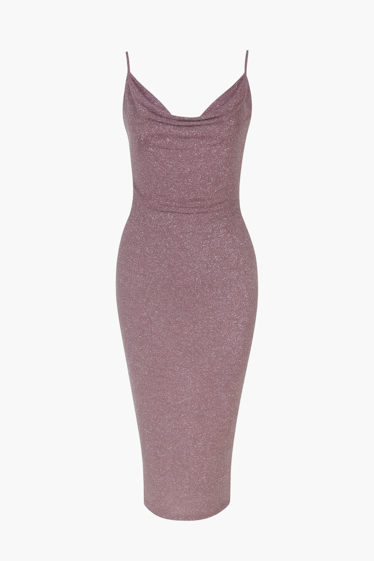 Livvy Rhinestone Back Shimmer Midi Dress