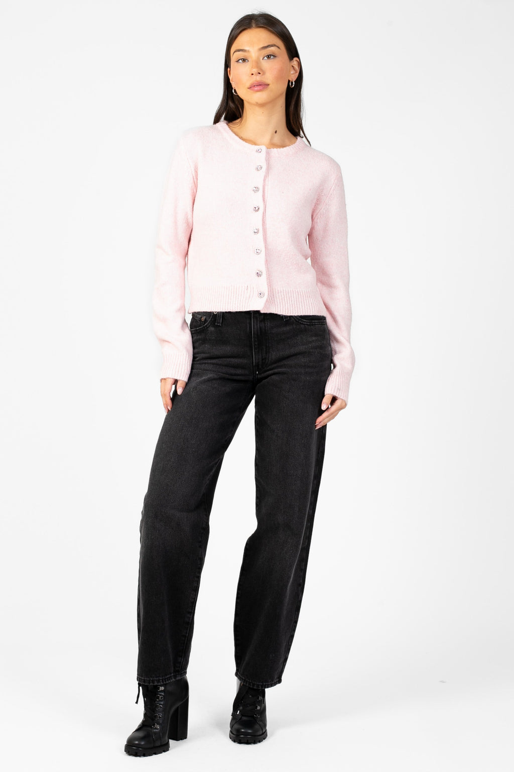 Lyla + Luxe® Aisha Crystal Cardigan