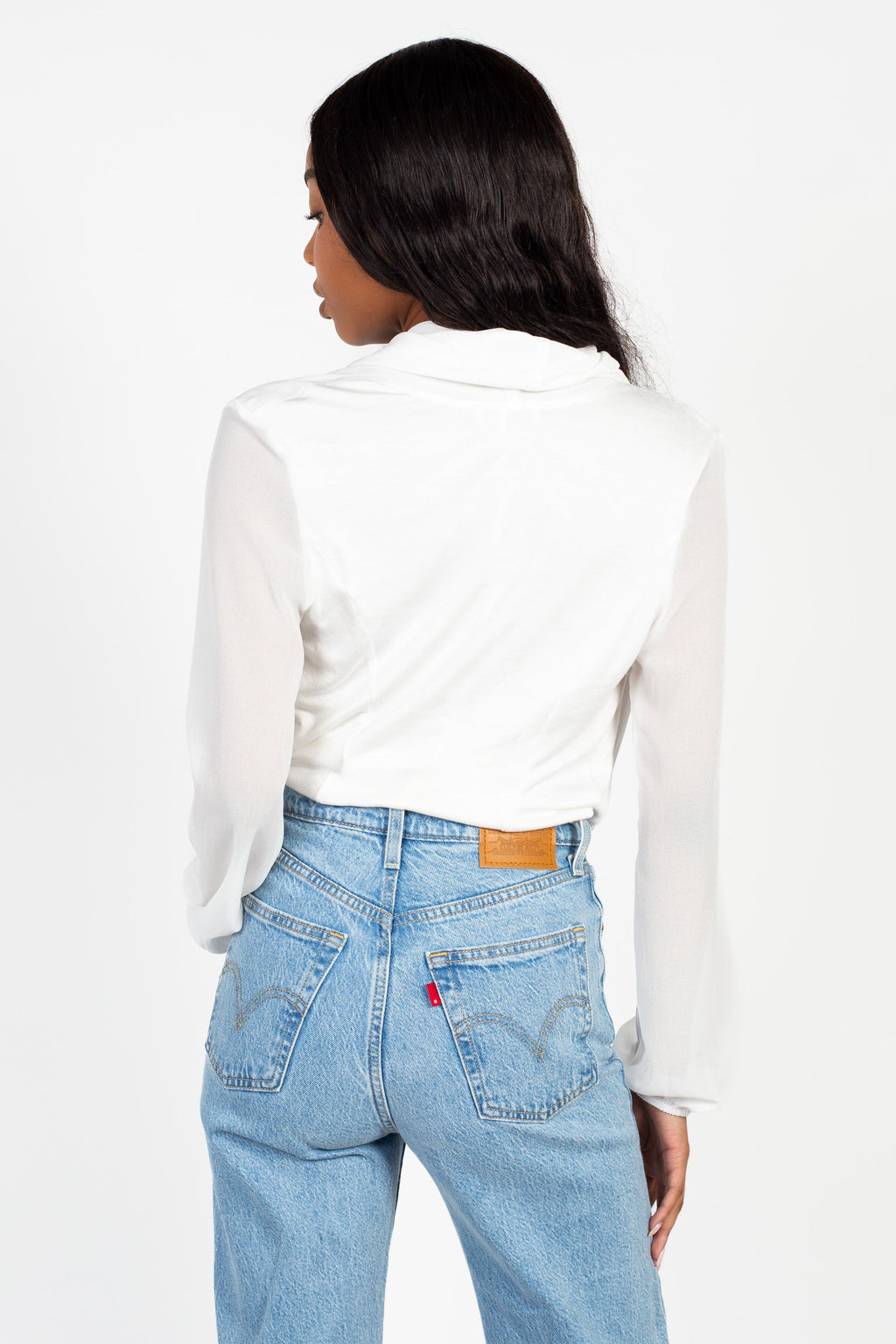 Isla Long Sleeve Chiffon Bodysuit