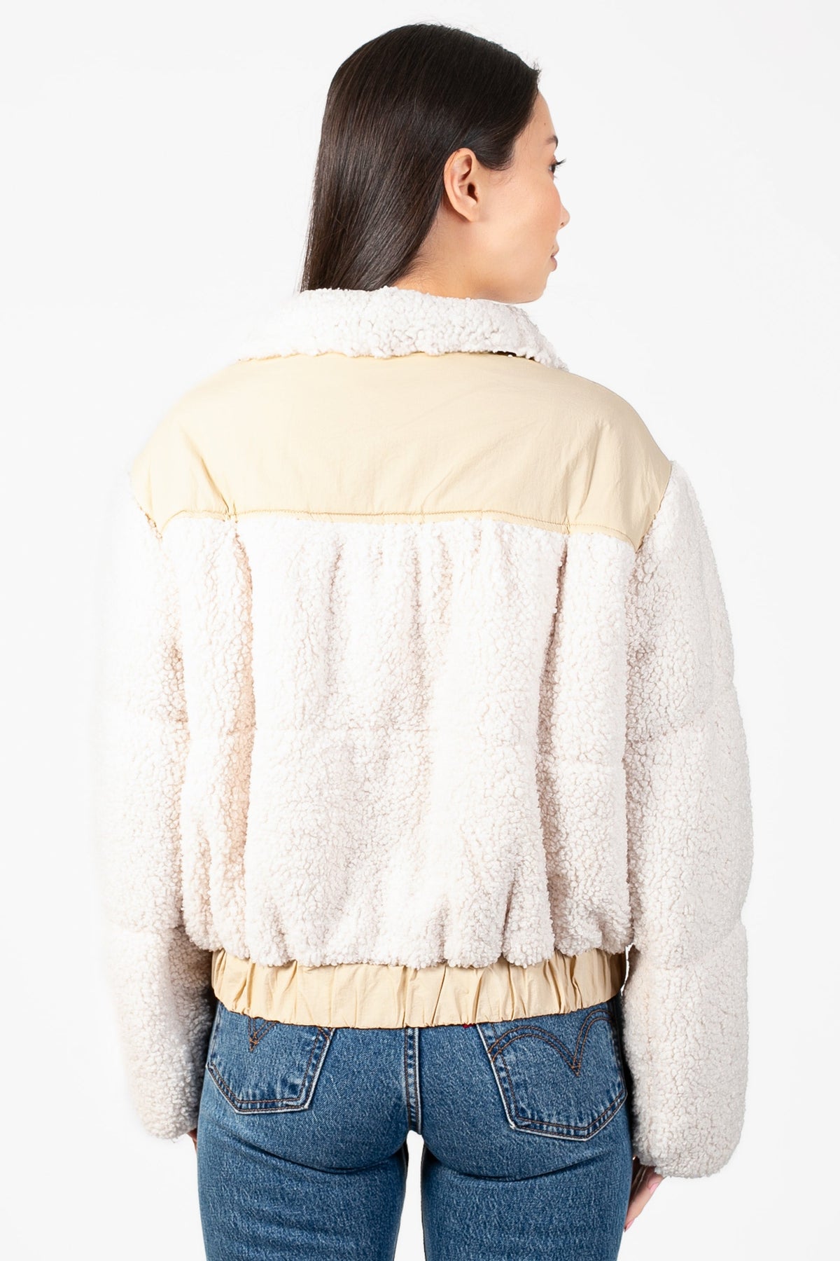 Fluffy Clouds Teddy Puffer Jacket