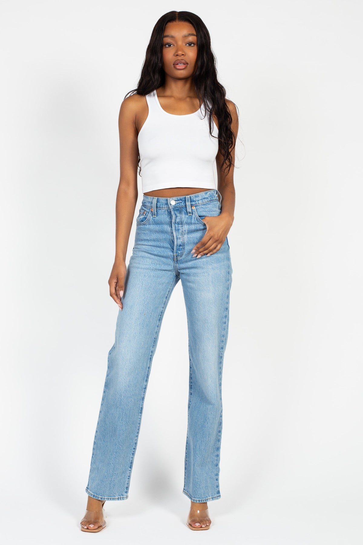 C'est Moi Bamboo Crop Tank Top