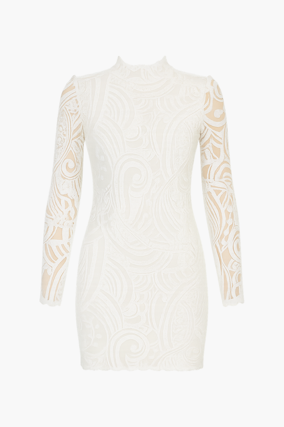 Valerie Mock Neck Sequin Mini Dress