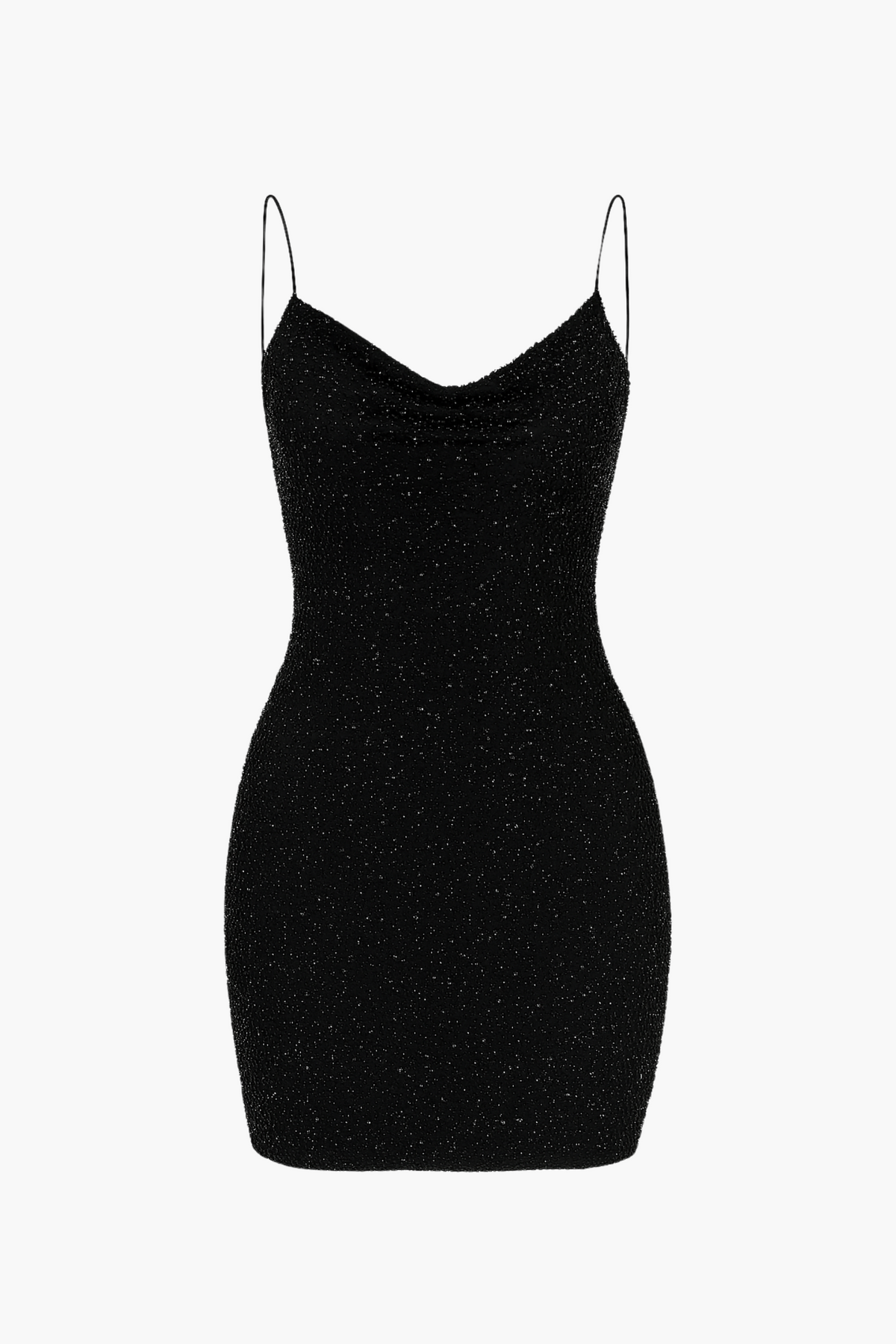 Poker Face Pearl Beaded Embellished Mini Dress
