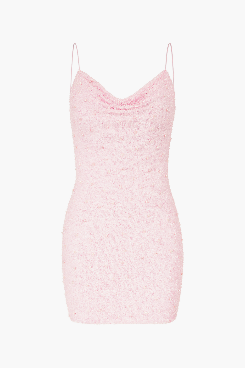 Poker Face Pearl Beaded Embellished Mini Dress