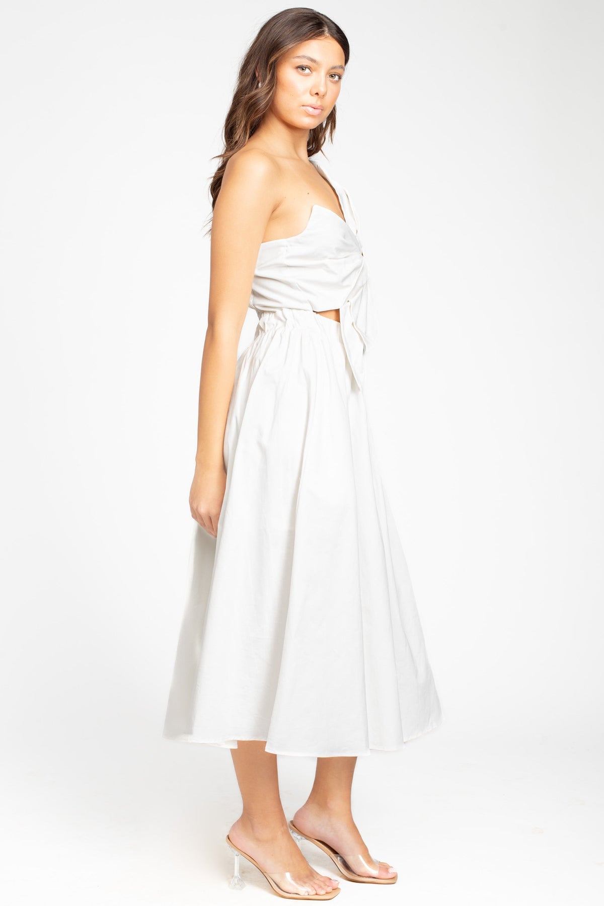 Odette Knot Twist Midi Dress