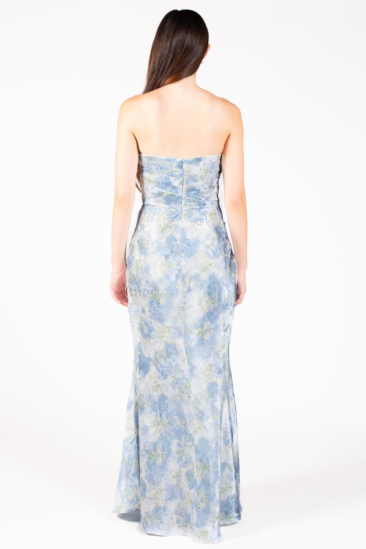Novalie Floral Satin Maxi Dress