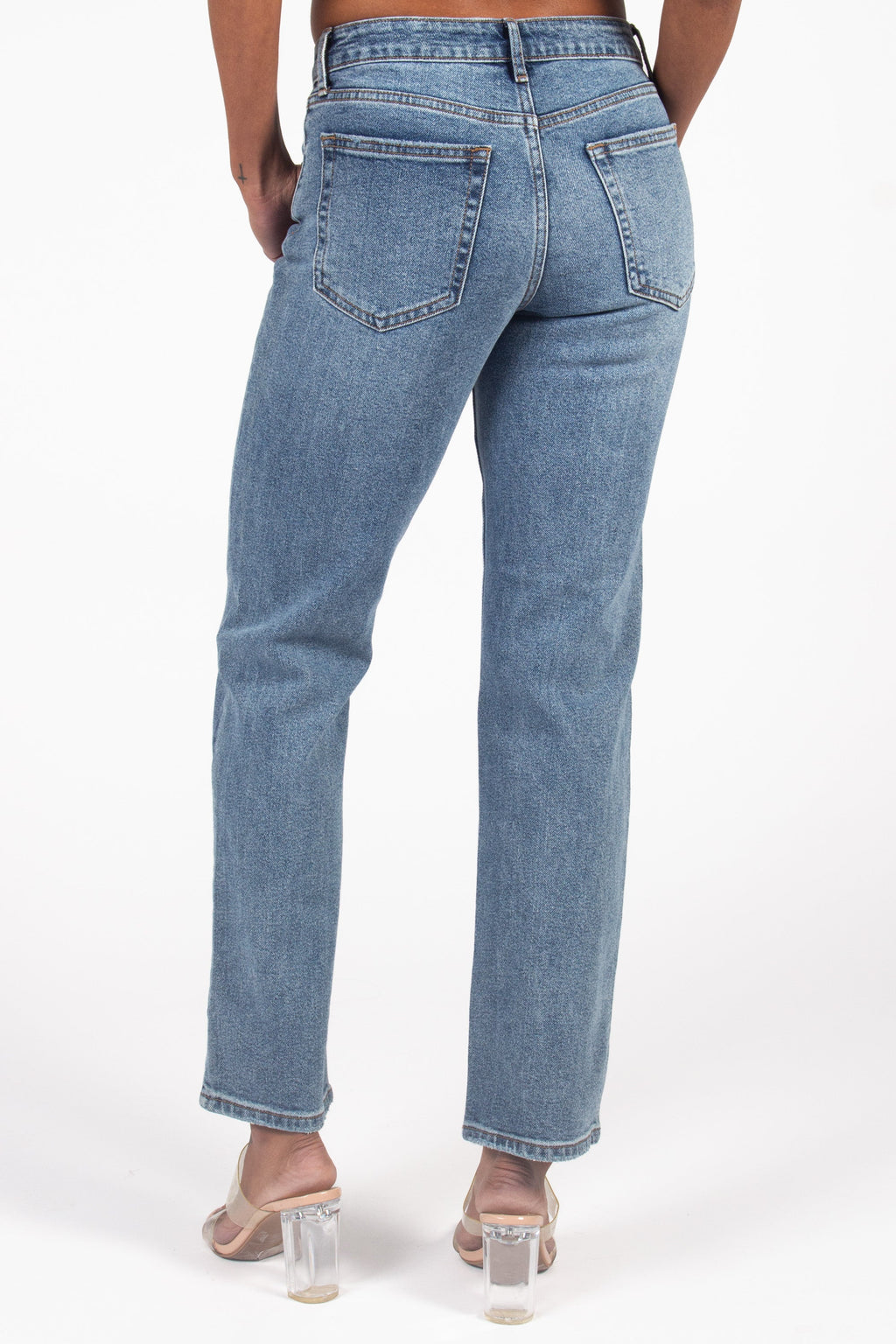 Just Black Denim Clean Stretch Straight Jeans