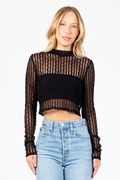 Seren Lace Mesh Blouse