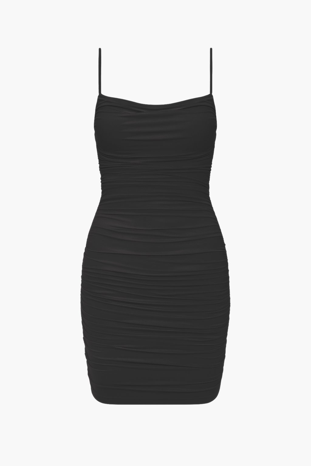 Gweny Mesh Ruched Mini Dress