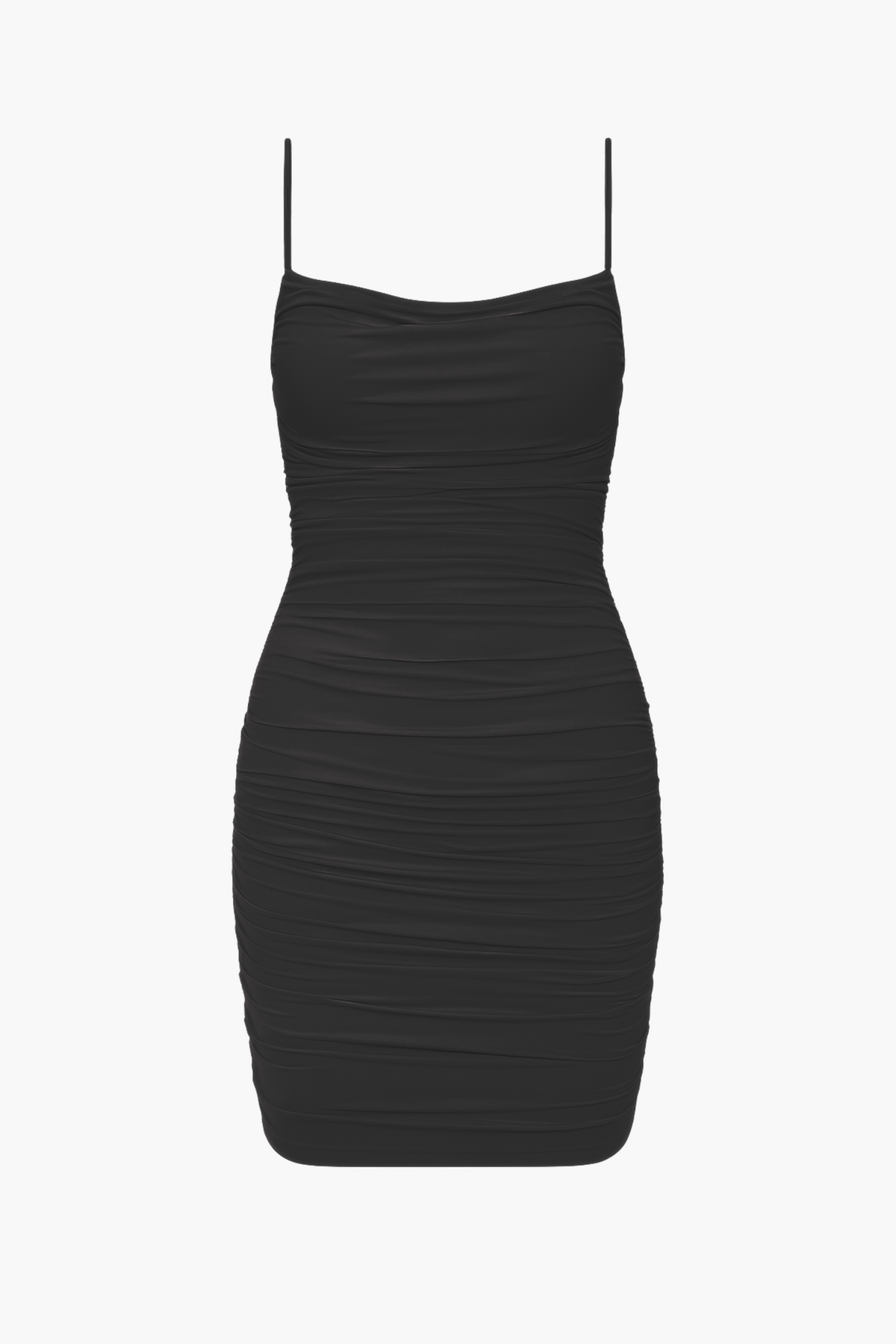 Gweny Mesh Ruched Mini Dress