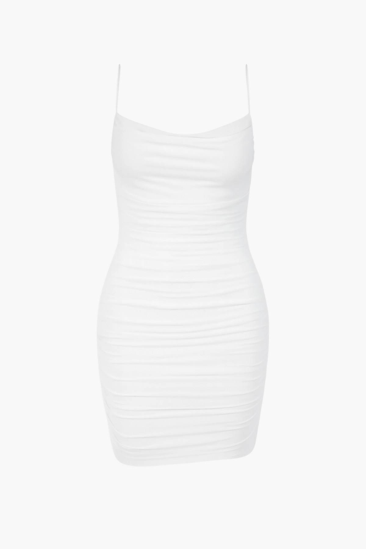 Gweny Mesh Ruched Mini Dress