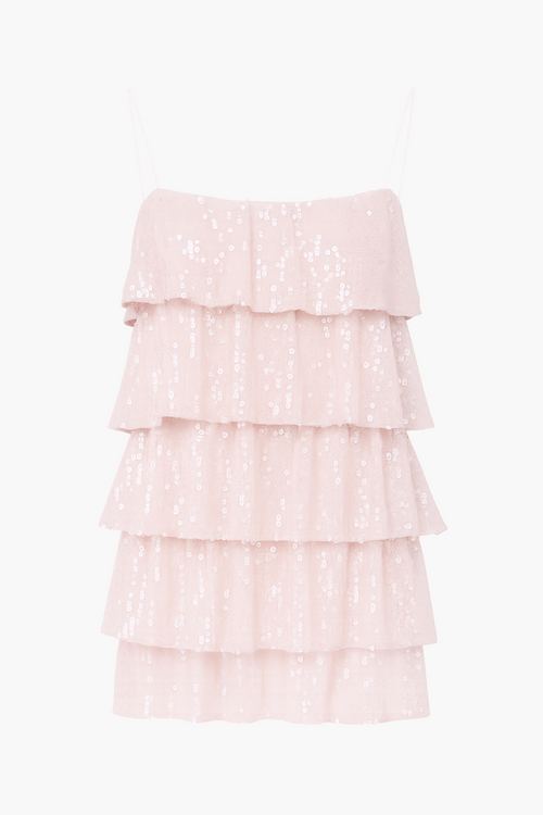Afterglow Sequin Layered Mini Dress
