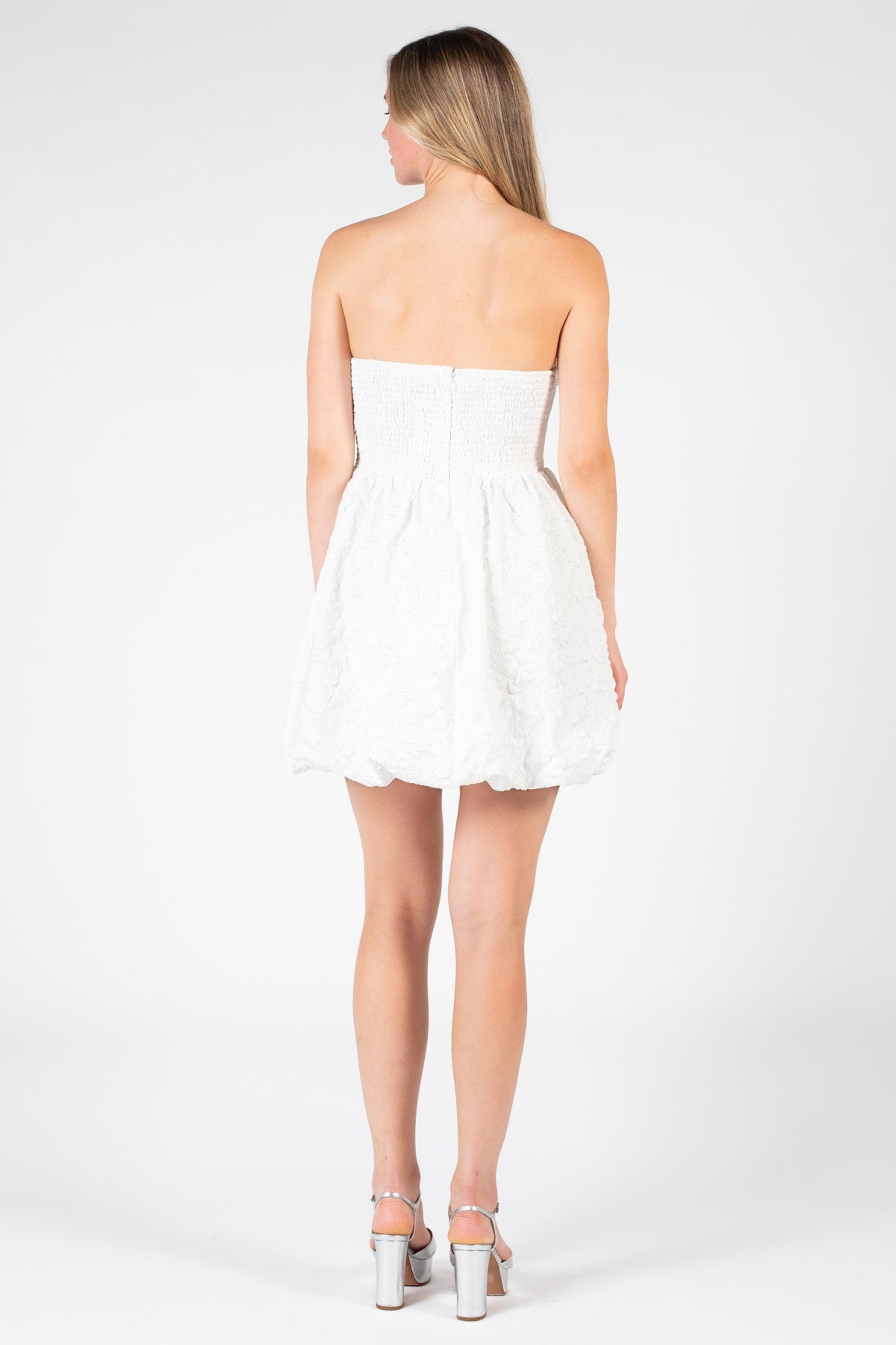 Stassie Rosette Applique Mini Dress