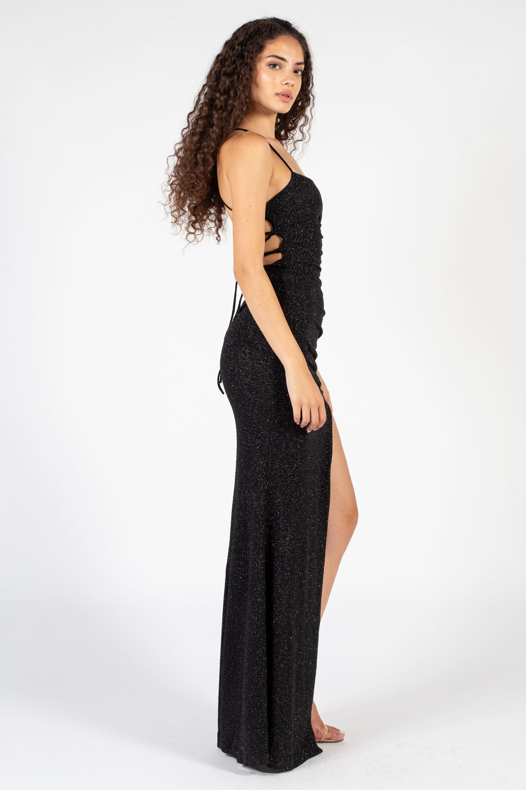 Sasha Glitter Maxi Dress