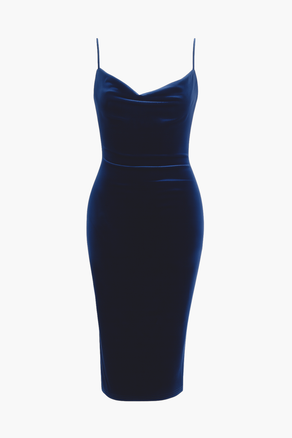 Evie Velvet Fitted Midi Dress