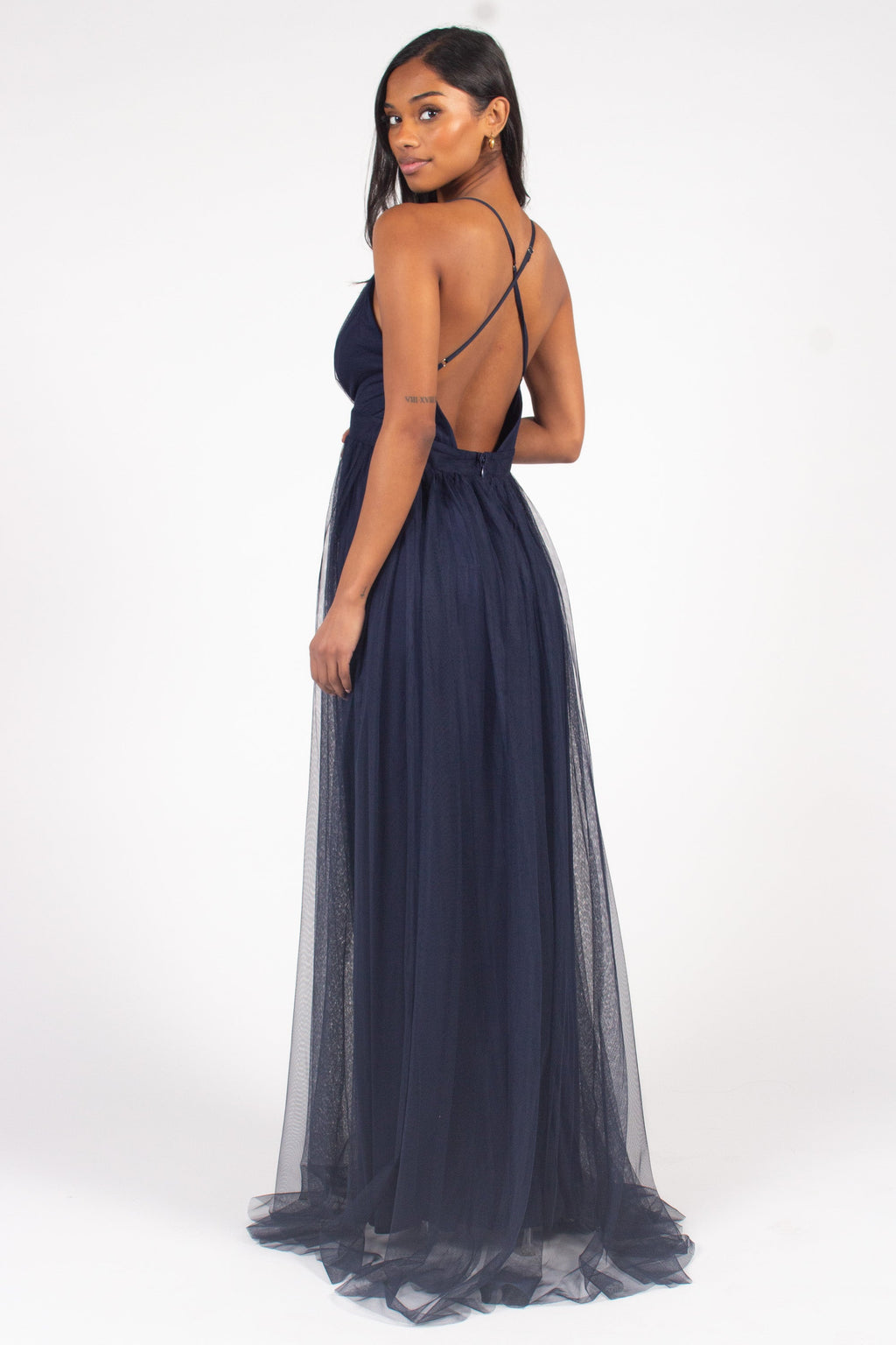 Sandy Tulle Maxi Dress