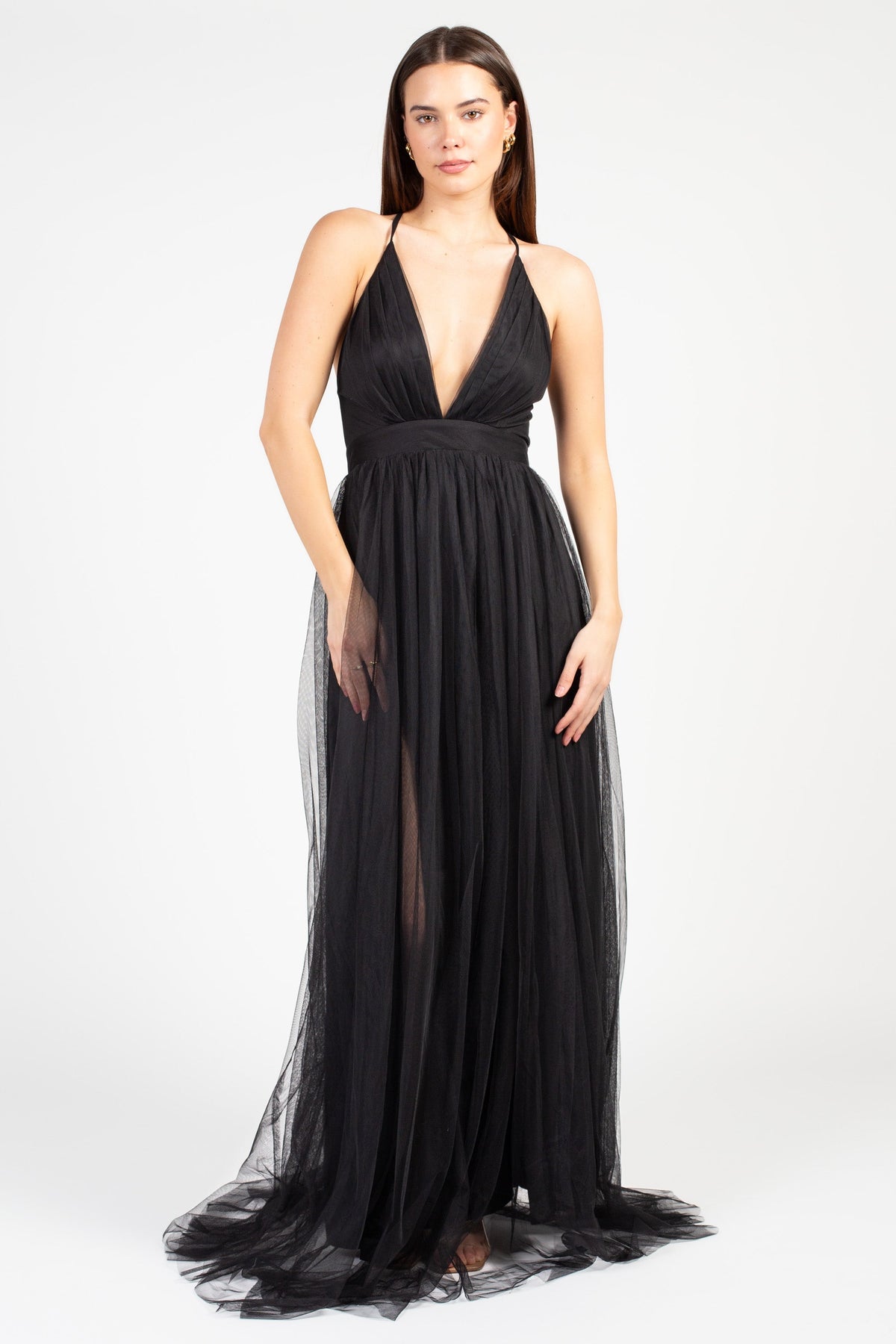 Sandy Tulle Maxi Dress