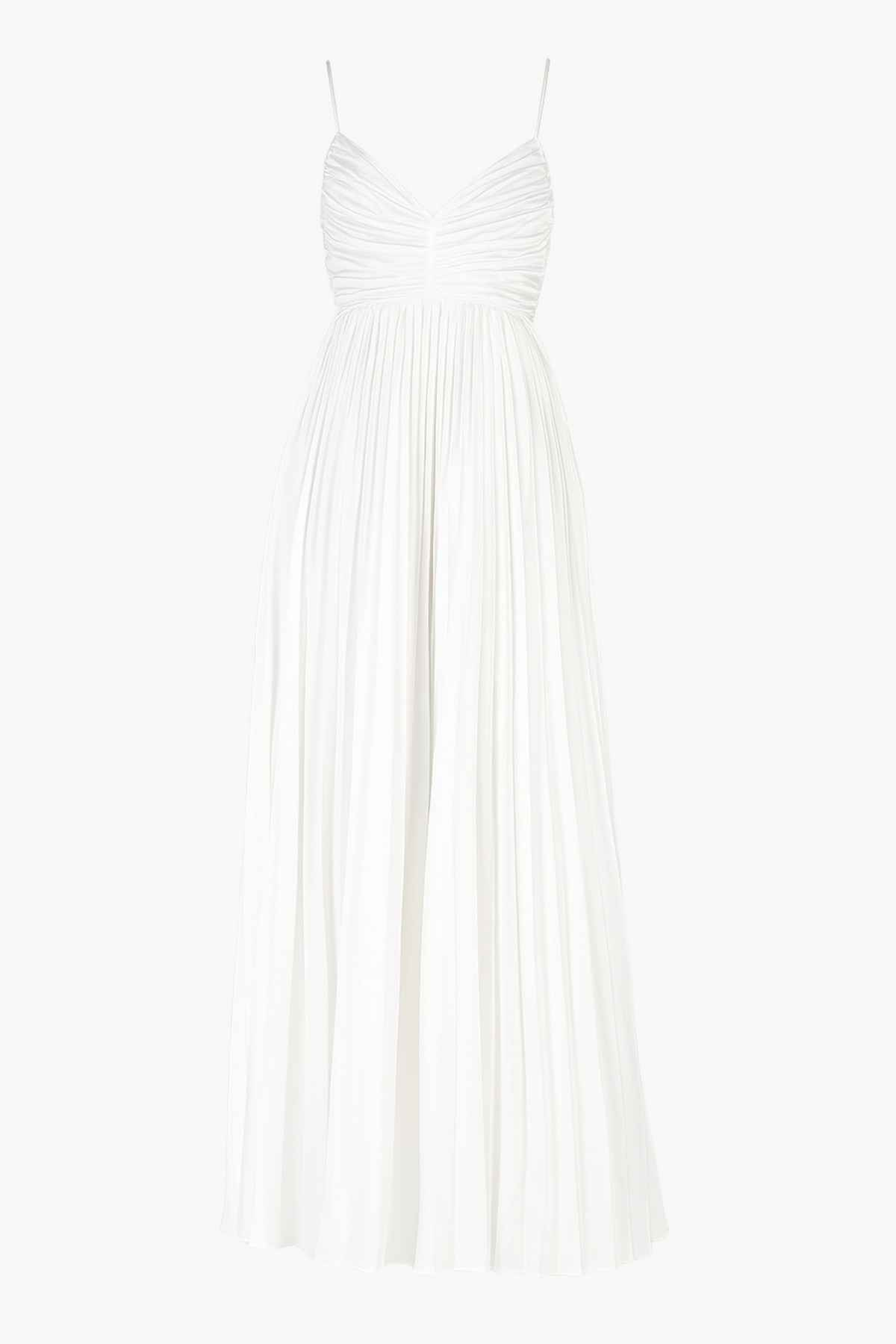 Zephrya Tie Back Satin Pleated Gown