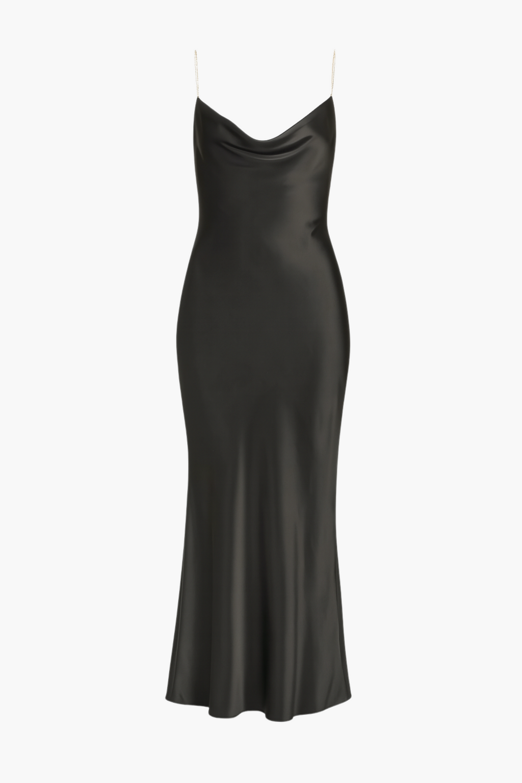 Pamela Rhinestone Strap Maxi Slip Dress
