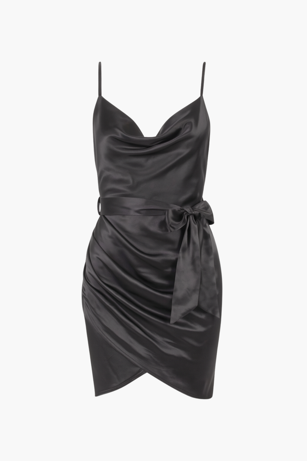 Lucia Cowl Neck Tie Front Dress