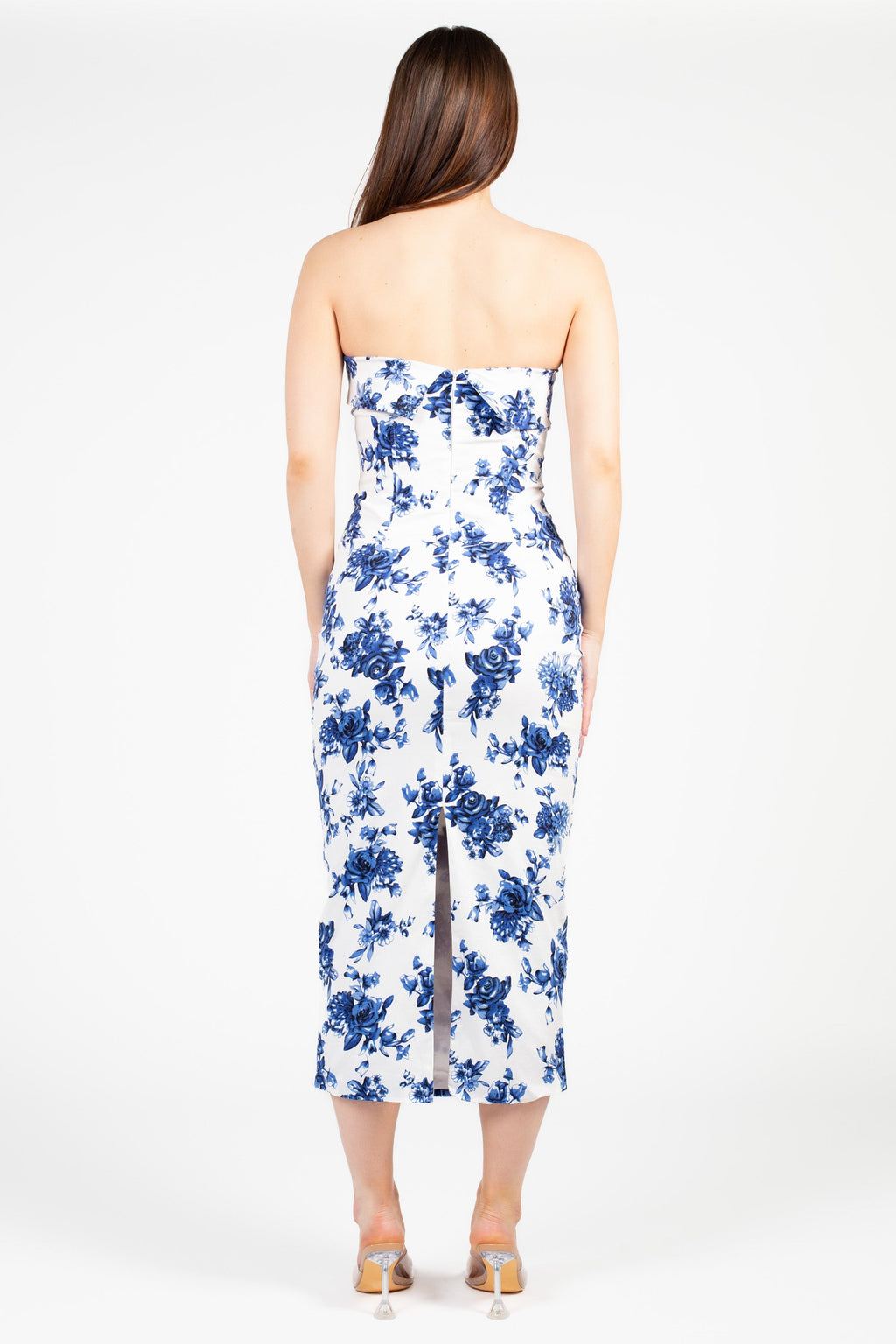 Alina Floral Bodycon Midi Dress