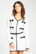 Noelle Jeweled Bow Sweater