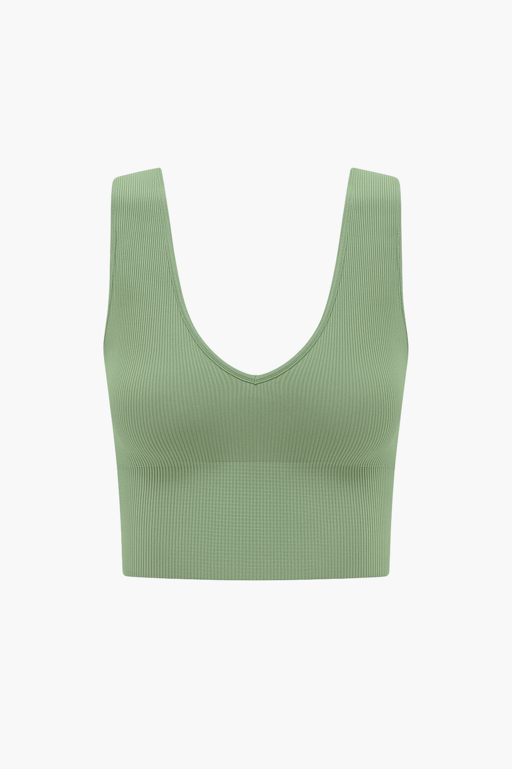 Nikibiki Ribbed Deep V Tank Top
